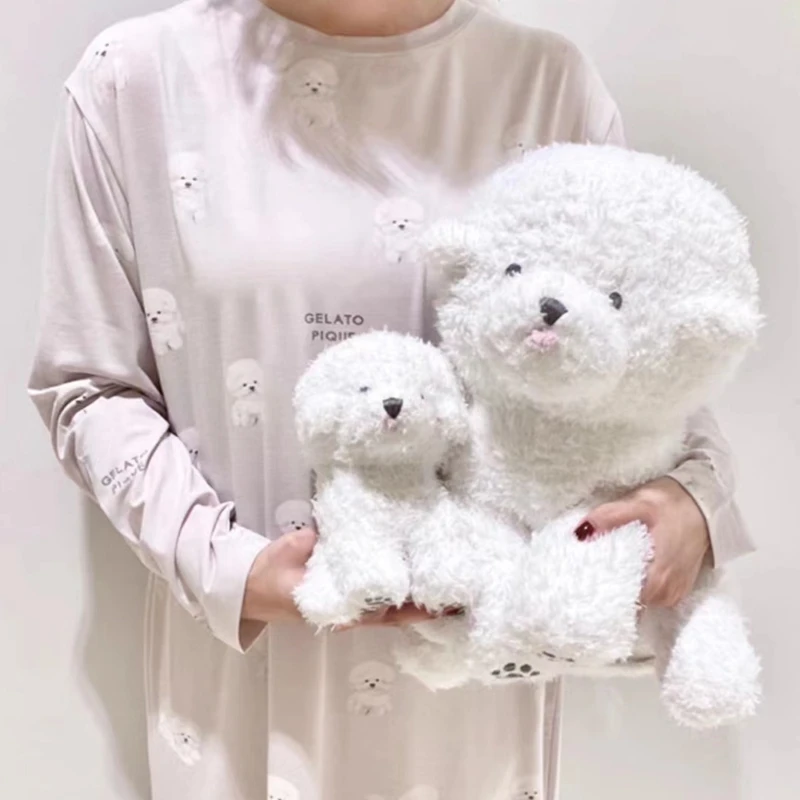 

New 35cm Cartoon Bichon Frise Plush Dog Toys Cute Likelife Puppy Doll Stuffed Animal Pillow For Kids Birthday Gifts New 35cm Ca