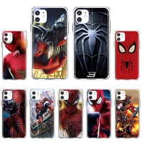 for iphone 10 11 12 13 mini pro 4s 5s se 5c 6 6s 7 8 x xr xs plus max 2020 spiderman spider man marvel tpu cover bag