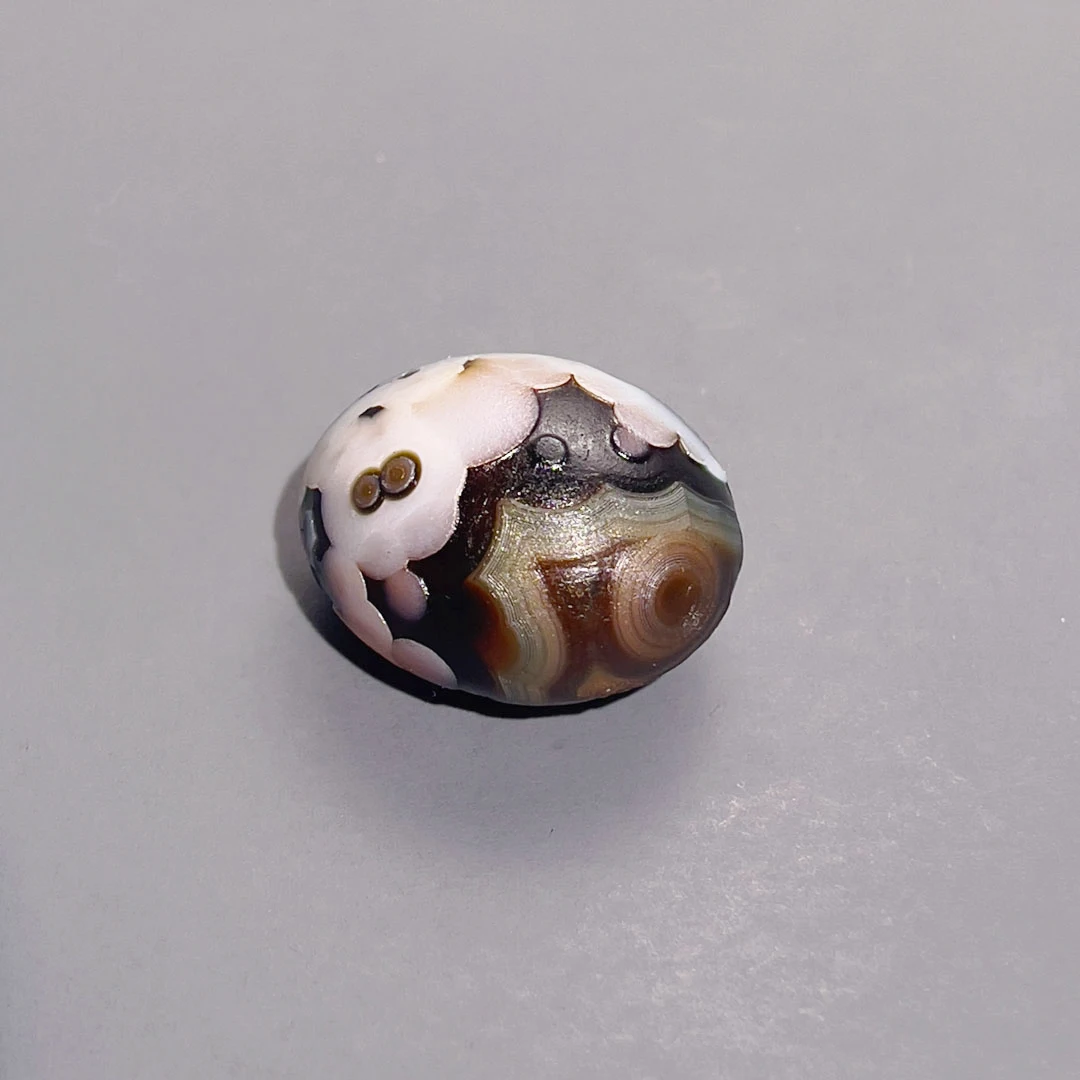 

Pure Natural Wishing Agate Stone Colorful Flower Eye Agate Is Extremely Rare And Precious Bead For Jewelry DIY Decoration
