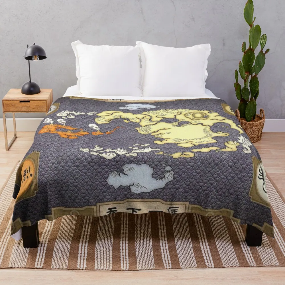 

Avatar the Last Airbender Map Throw Blanket blanket for travel light sofas