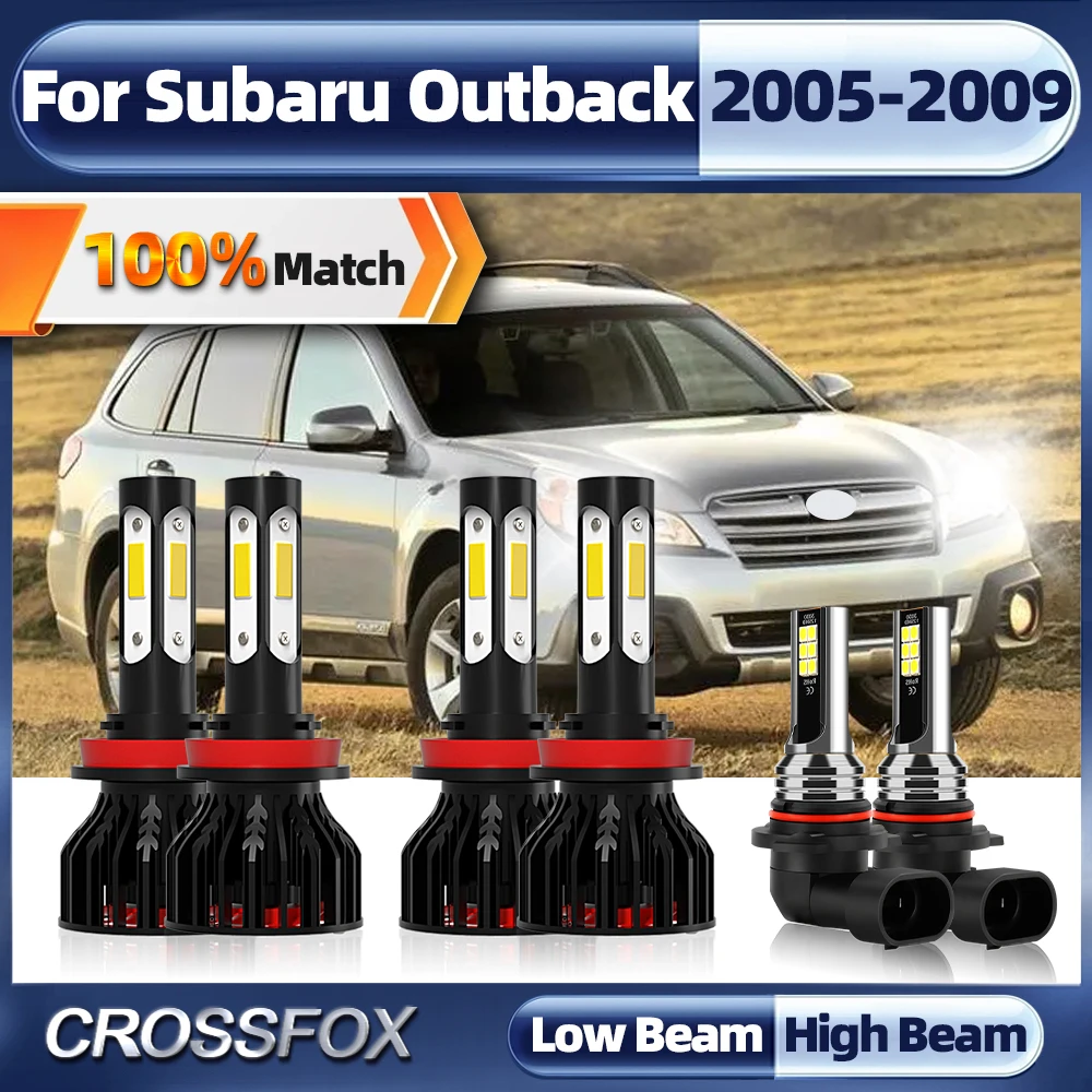 360w 60000lm 9005 Hb3 Auto Fog Light 12v 6000k White For Subaru Outback 2005 2006 2007 2008 2009