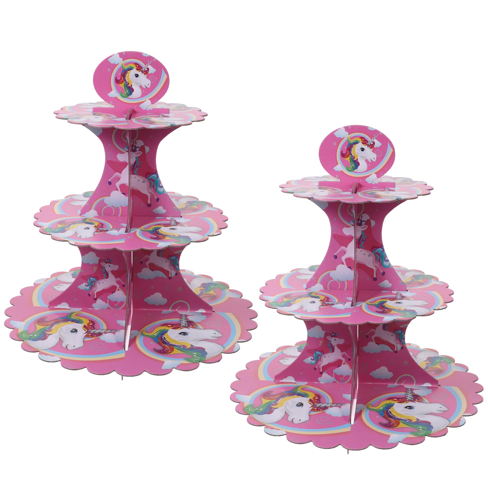 

Stand Cupcake Serving Tray Cake 3 Tier Display Tiered Cup Macaron Decorative Wedding Towers Party Rack Holder Towerparties