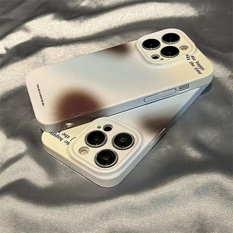 

Film Suitable For Apple 13 Phone Case iPhone 14plus Full Pack 12/11 Women Hard Shell Blue Brown Halo Dye