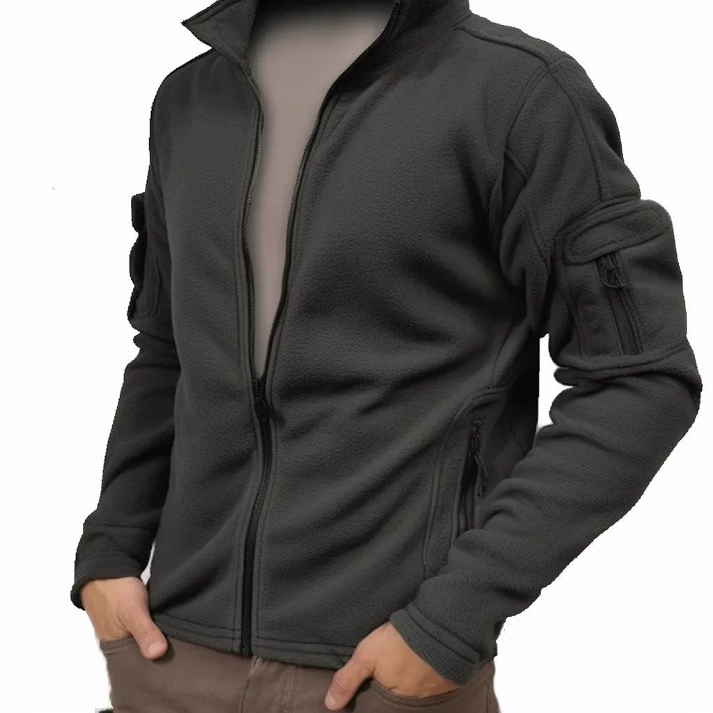 

Men's Vintage Fleece Jacket with Mesh Lining