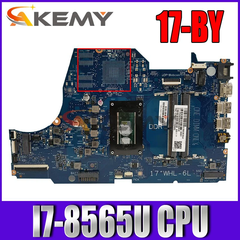 

L48771-601 L48771-001 For HP 17-BY 17-BY00 17G-CR 17Q-CS laptop motherboard 6050A3022701-MB-A01 With I7-8565U tested