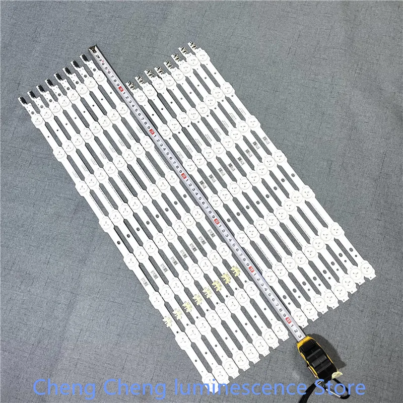 48 шт. = 3 комплекта светодиодных лент для подсветки для Samsung UE55HU7200, UE55HU7100, UE55HU7105, UE55HU7205, UN55HU7200, UA55HU7800, BN96-33494A 33493A