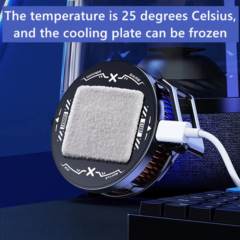 Универсальный магнитный кулер для телефона 15 Вт плоский радиатор с внешним