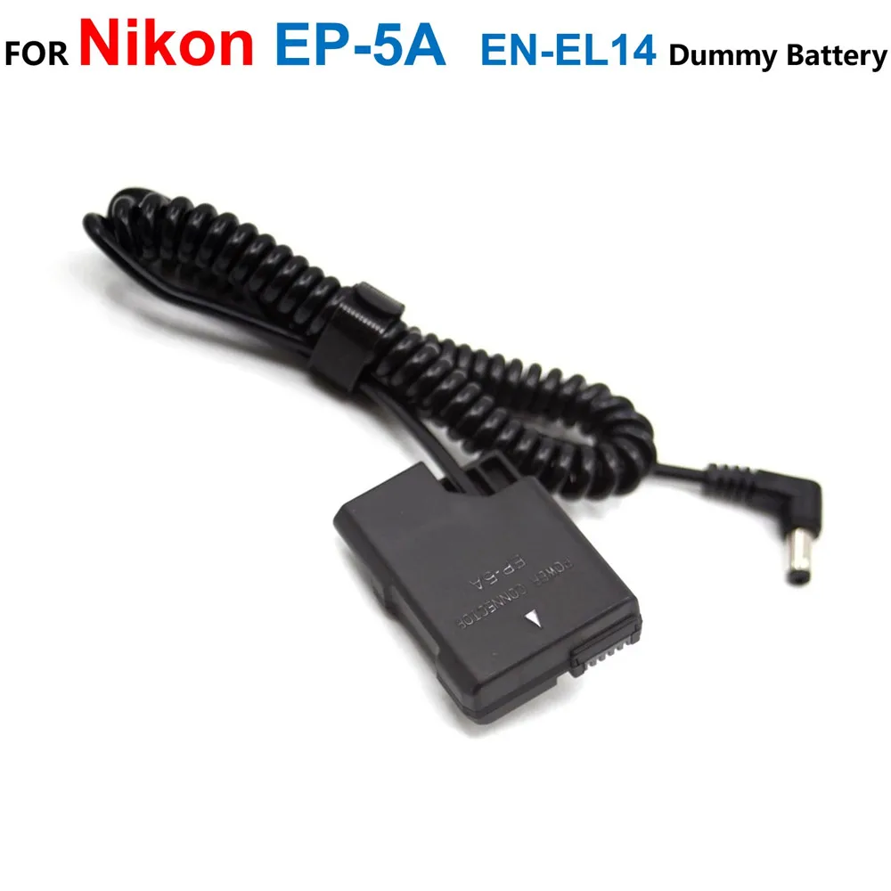 

EP-5A EN-EL14 Dummy Battery Spring Power Cable For Nikon P7800 P7700 P7100 P7000 D5600 D5500 D5300 D5200 D5100 D3300 D3200 D3100