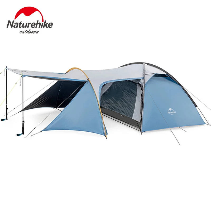 

Naturehike One-bedroom Family Camping 3 Person Tent Large Space Double Layer Windproof Rain 3 Season Outdoor Tourism Tent
