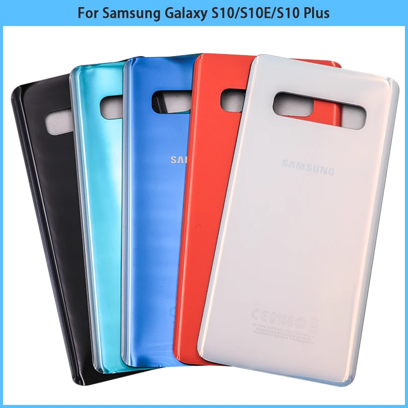 

10PCS For Samsung Galaxy S10 Plus / S10E G973 G975 Battery Back Cover Rear Door 3D Glass Panel S10 Housing Case Glass Replace