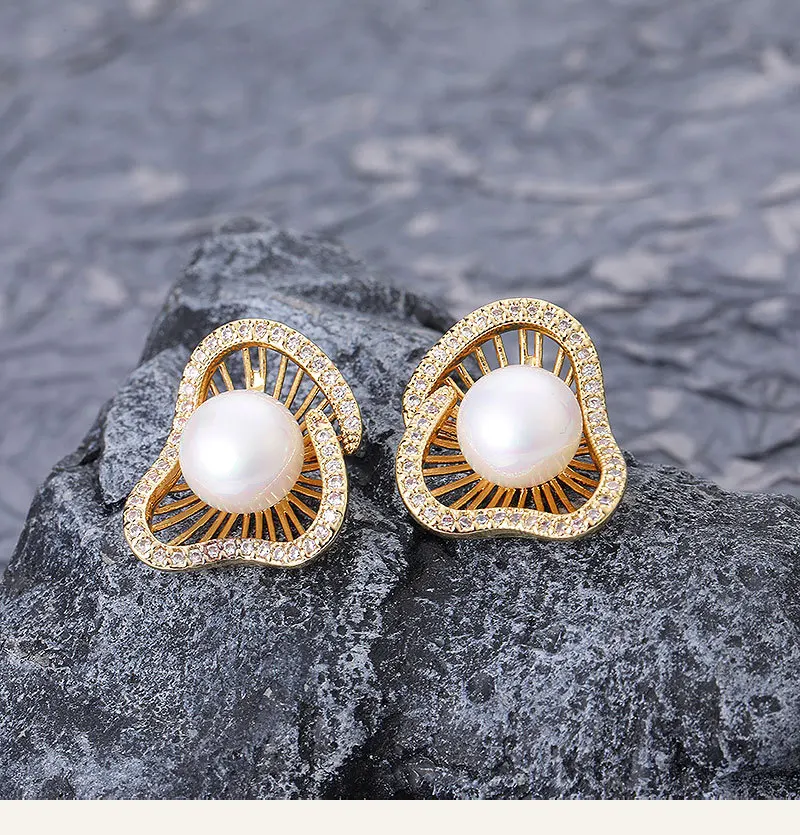

Simple, cute, irregular, circular, fashionable, personalized earrings