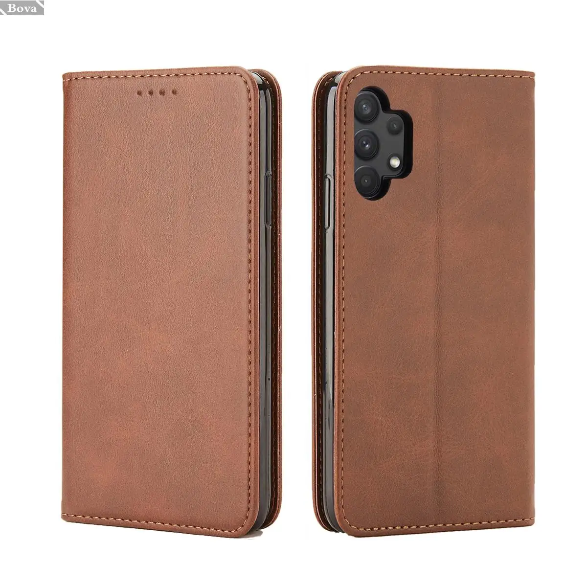 

Leather Case for Samsung Galaxy A32 4G 5G Holster Magnetic attraction Wallet Phone Case Retro Business Soft TPU inner cover