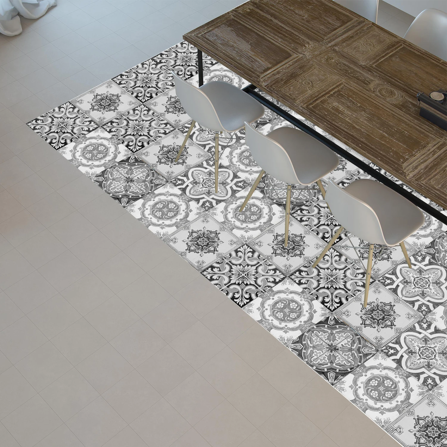 5pcs Thick Wall Sticker Self Adhesive Tiles Floor Stickers Marble Bathroom Ground Wallpapers waterproof PVC Bedroom living Room - купить по