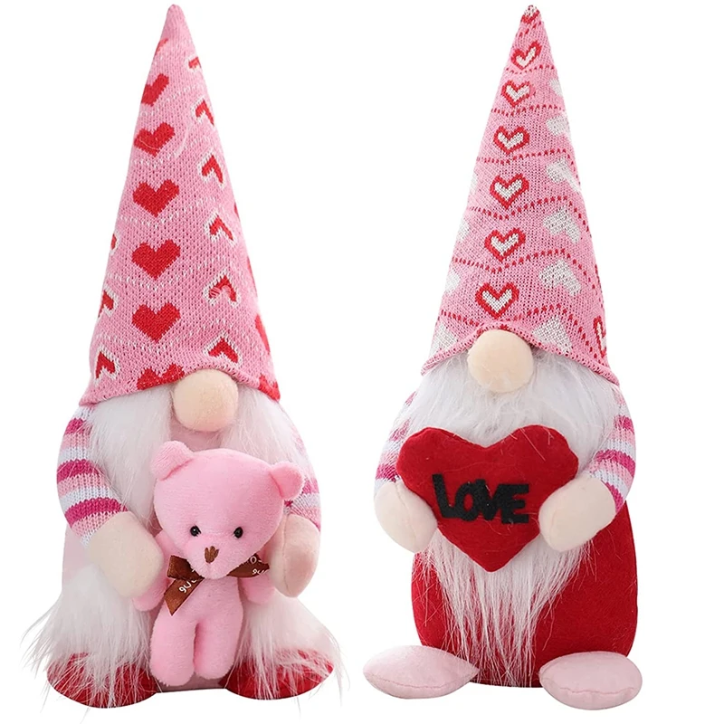 

Декор на День святого Валентина гномы плюшевые украшения на День святого Валентина для стола Домашние эльфы гномы декоративные украшения