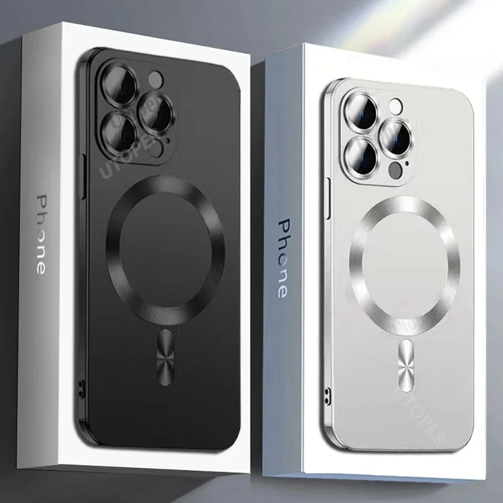 Защитный чехол для объектива Для Magsafe беспроводной зарядки iPhone 15 14 13 12 11 Pro Max Plus