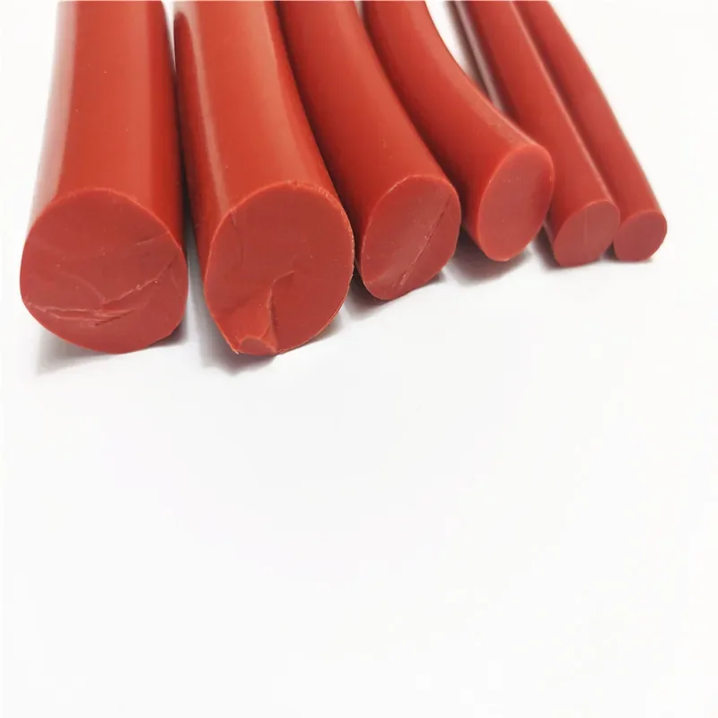 Диаметр 1-25 мм твердая круглая красная силиконовая уплотнительная лента