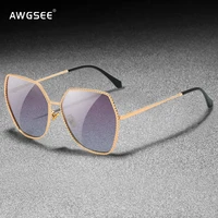 2020 new fashion women sunglasses polarized gradient oversized sun glasses female alloy frame square shades brand glasses women
