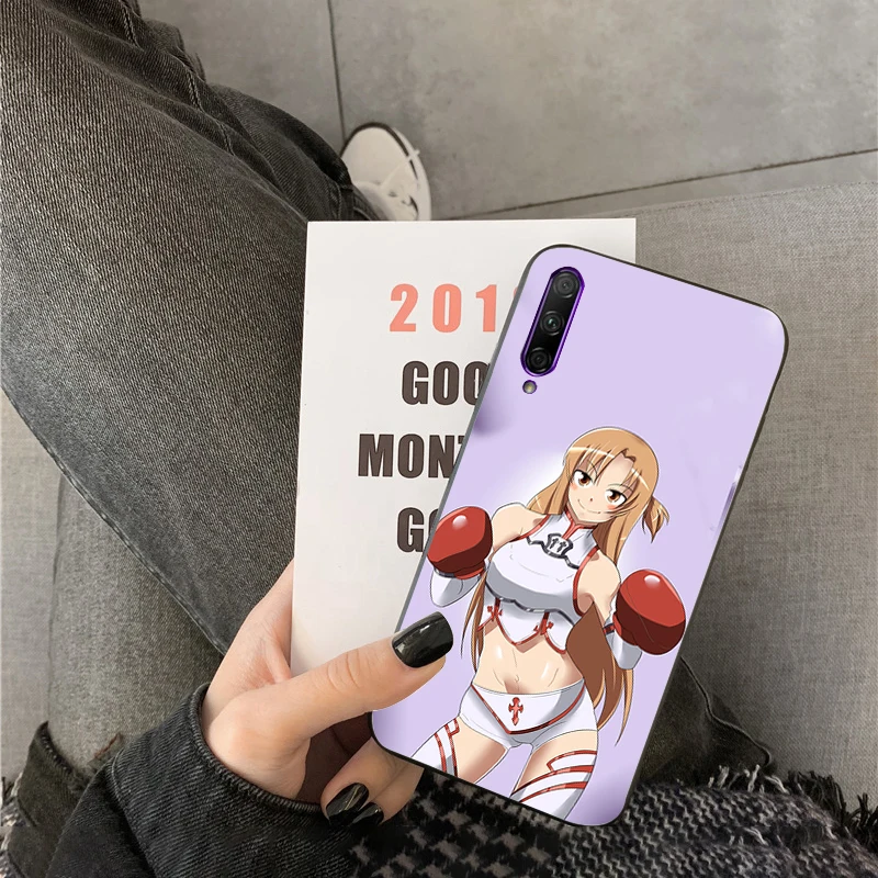 Мультяшные Боксерские перчатки для девочек спортивный чехол телефона Huawei P50 Pro P30