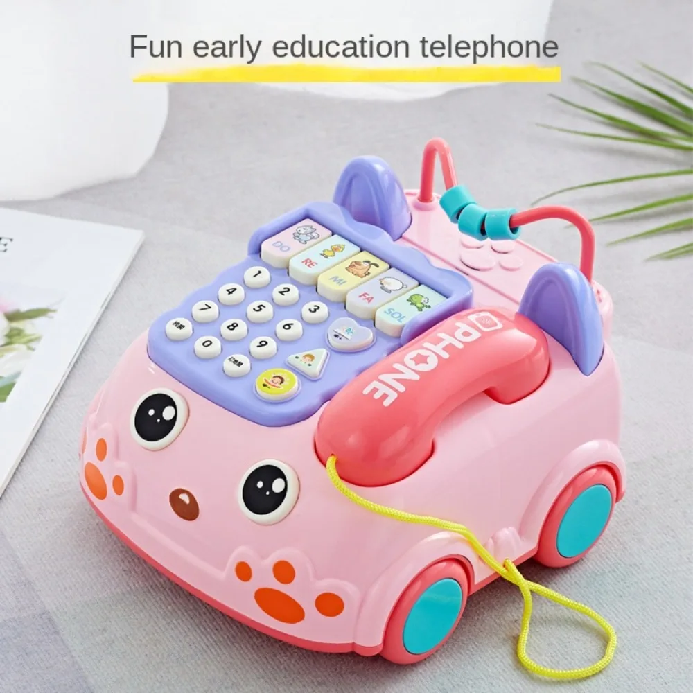 

Cartoon Baby Music Car Phone Bus Shape Simulation Kids Phone Toy Educational Developmental Toy Early Learning Machine
