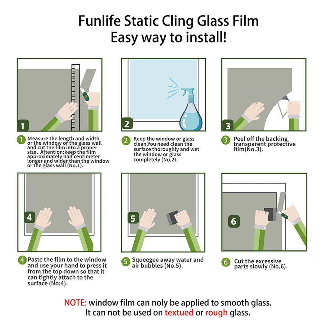 

Replacement Glass Sticker Decor 1 Roll 45*100cm Antistatic Casement Film Chapel Pratical Repeatedly Static Cling