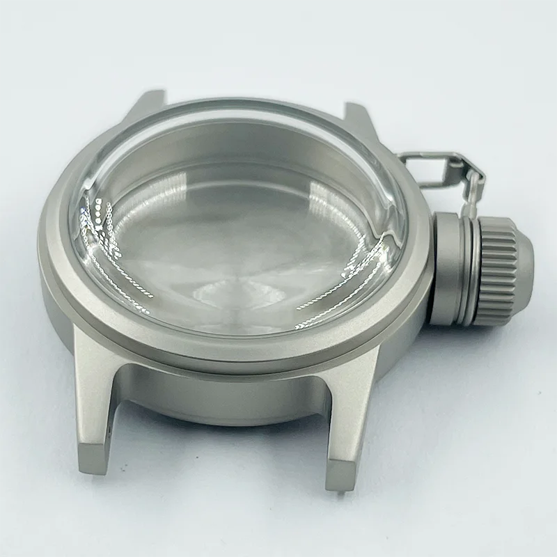 Cassa dell'orologio in acciaio inossidabile con sabbiatura solida da 36mm K1 Bubble Glass 150m resistente all'acqua adatta per il movimento automatico NH35/36