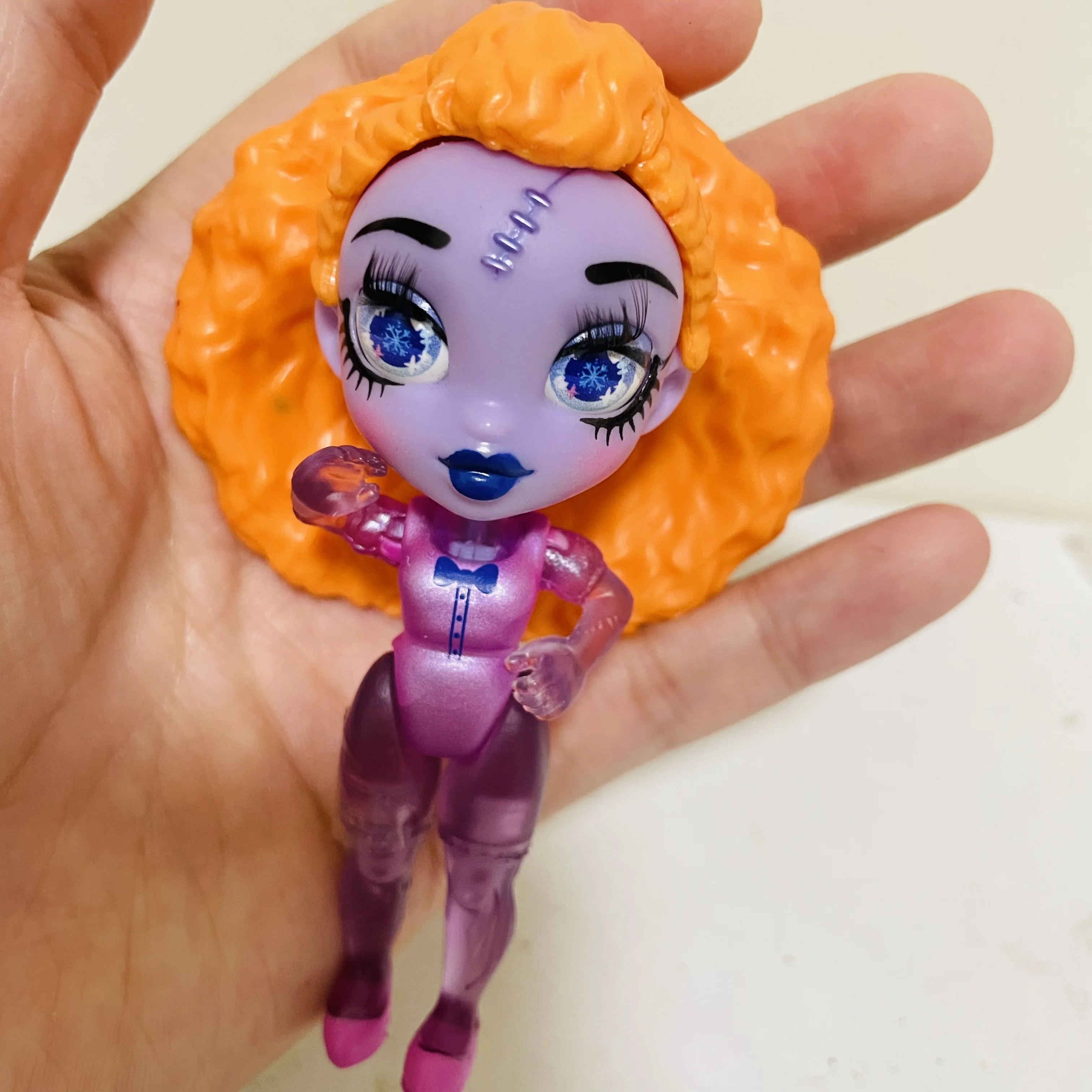 8 см новая Оригинальная кукла 3D глаза настоящие ресницы 7-составная девушка