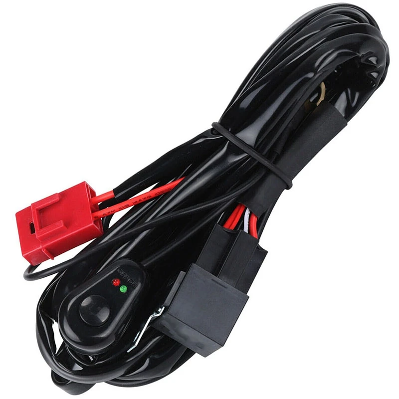 

Wiring Loom Harness Kit 40A 12V 24V Suits LED Light Bars For LED Work Driving Light