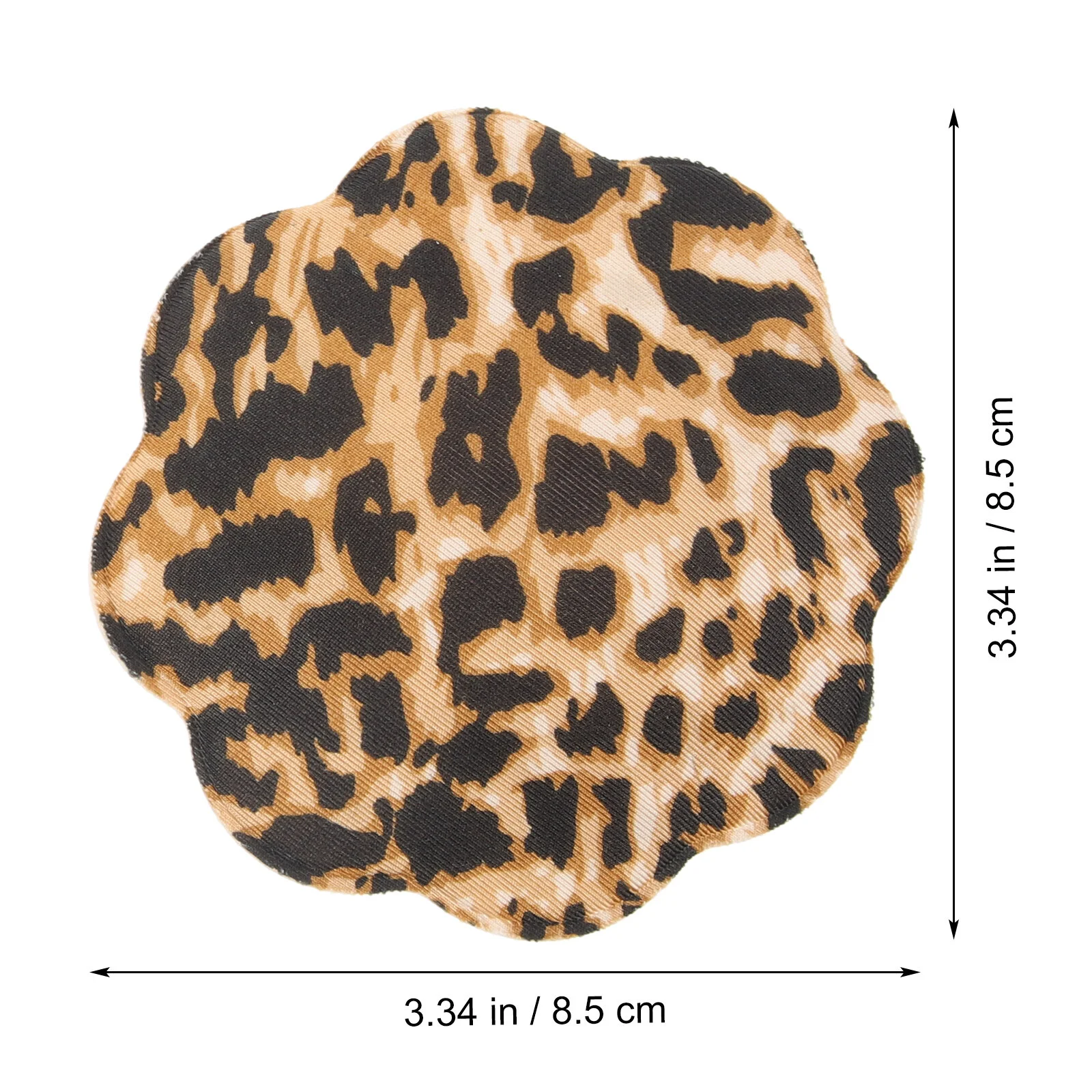 1 Pair No Show Covers For Women Breathable Breast Support Tapes Leopard Print Breast Stickers