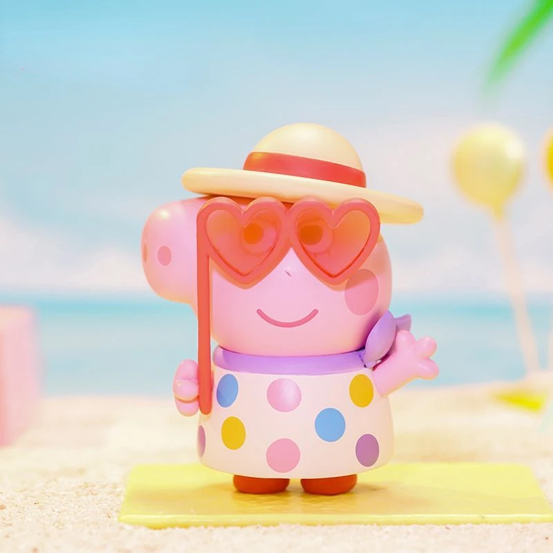 

Peppa Pig Kawaii Travel Notes Series Blind Box Cartoon Anime Hand-made Decoration Toy George Creative Birthday Surprise Gift