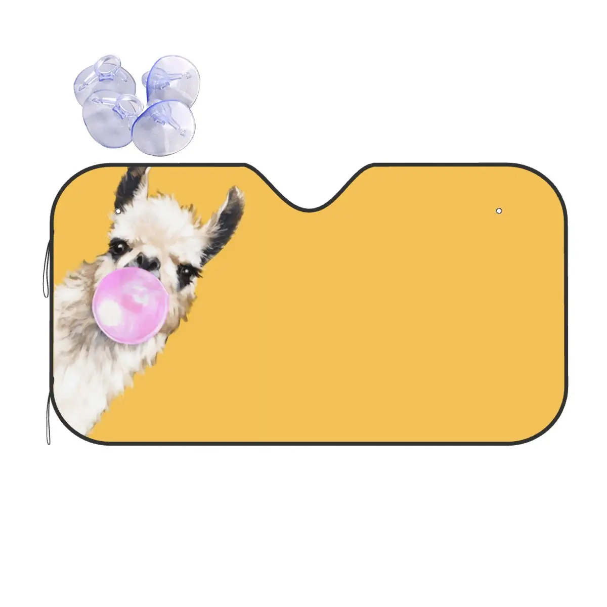 

Alpaca Fashion Sunshade Windscreen 76x140cm Cute Cartoon Animal Foils Car Sunshade Heat Reflector