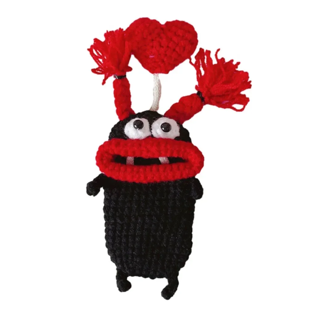 Компактная сумка для ключей ручной вязки забавная плотная легко носить с собой