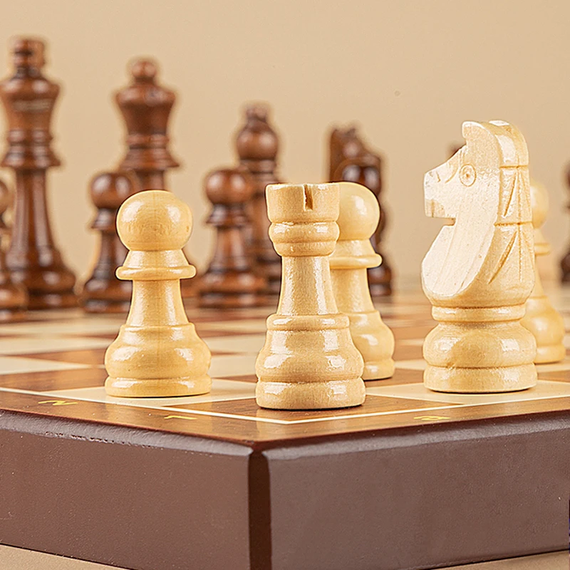 

Classic Game International Chess Educational Child Game Thematic International Chess Wooden Xadrez Tabuleiro Jogo Family Game
