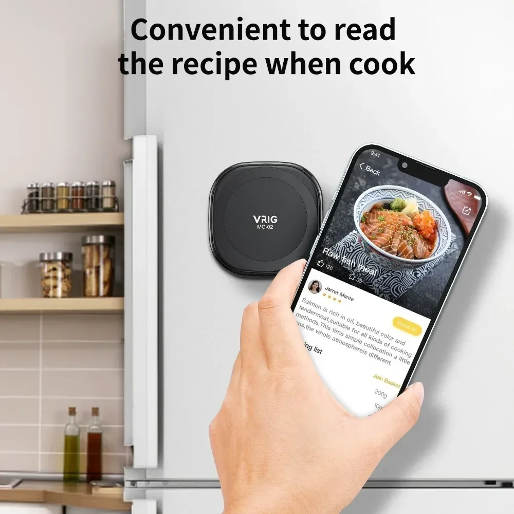 VRIG MG-02 Сильный наклеиваемый магнитный держатель для телефона Magsafe iPhone 14 13 12/Pro/Pro Max