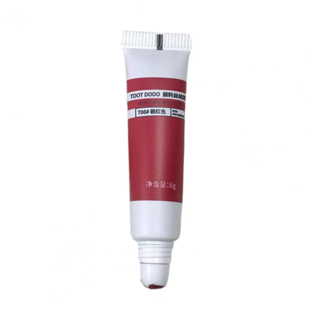 

6g Practical Lip Paste Waterproof Portable Lip Glaze Velvet Matte Lip Paste