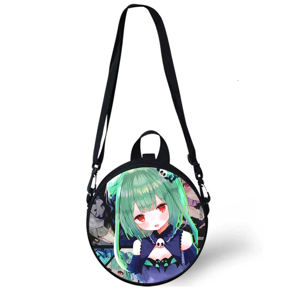 Uruha Rushia Child kindergarten Bag 3D Print Crossbody Shoulder Bags For School Women Mini Round Bagpacks Rugtas Bag