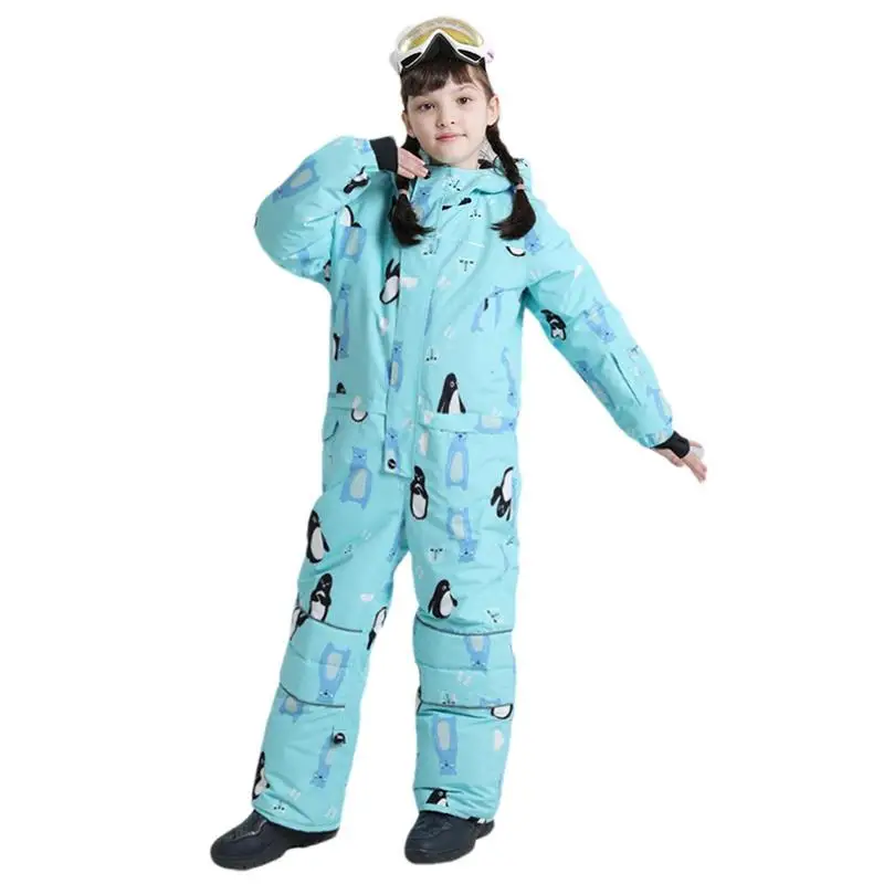 

Snow Suits For Toddler One Piece Cartoon Snowsuit Skiing Overalls Jumpsuits Winter Outdoor Waterproof Snowboarding