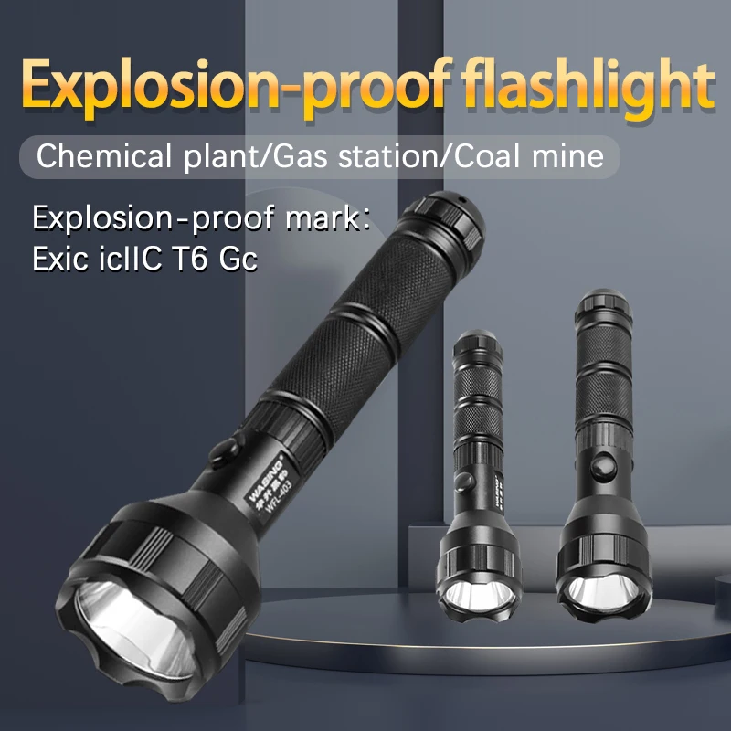 WASING LED Explosion-Proof Self-Defense Mini Tactical Rechargeable Flashlight Is Suitable For Gas Stations