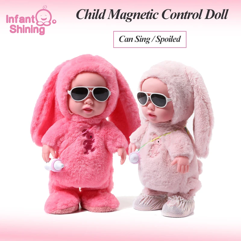 

Infant Shining Electric Plush Doll Toy Height 33CM/13IN Children's Multifunctional Doll Singing Walk Talk Humanoid Doll Toy Gift