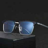men pure titanium optical prescription eyewear full rim eyeglasses frame male business style high quality new 9205ch