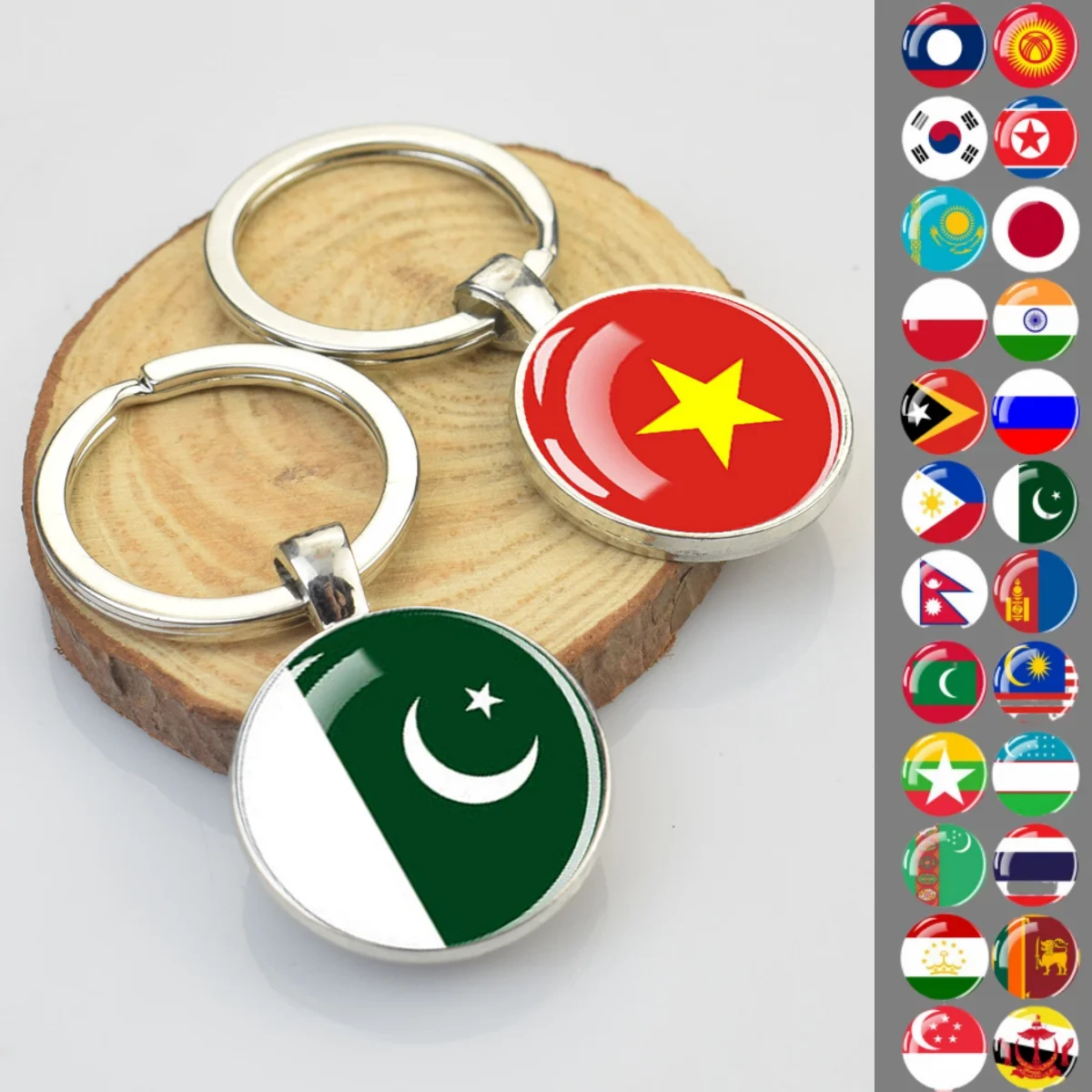 1 шт. Двусторонняя подвеска в виде флага Южной Кореи Пакистана Японии Малайзии