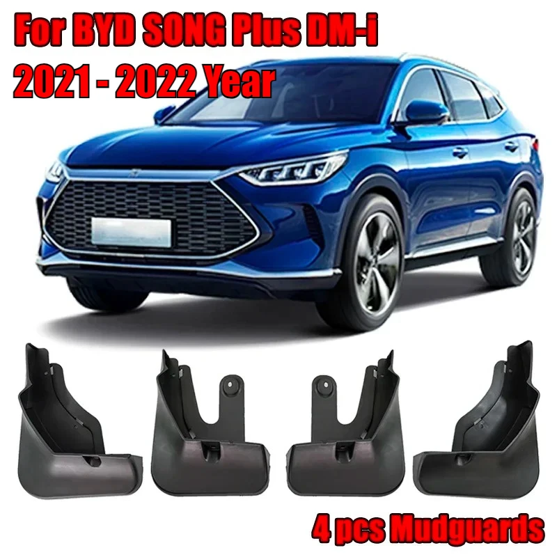 

Автомобильные брызговики для BYD Seal U/Sealion 6/ Song Plus DM-i EV 2021-2025, передние и задние брызговики, брызговики на крыло, 4 шт.