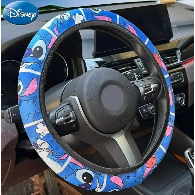 Чехол на руль Disney Stitch универсальные автомобильные перчатки 38 см для руля подарок