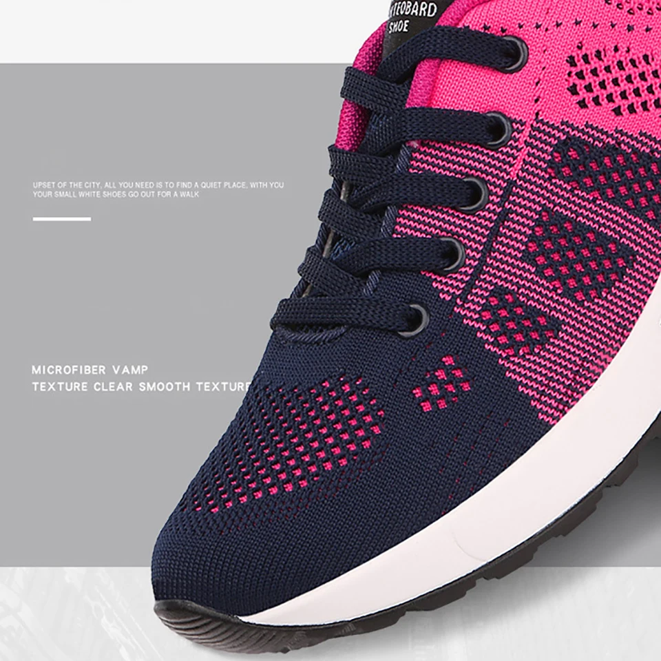 Loekeah Women's Sneakers Breathable Casual Shoes Ladies Running Shoes Mesh Comfort Platform Shoes Outdoor Sports Shoes Tennis