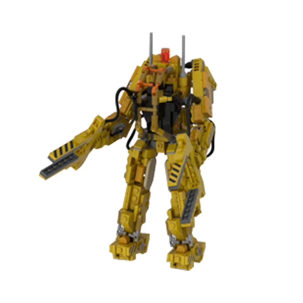 Фото Gobricks MOC Series Micro Aliens PART V: Мини-размер P-5000 с питанием, рабочий погрузчик, робот, строительный блок, кирпичи, набор игрушек для подарков №1