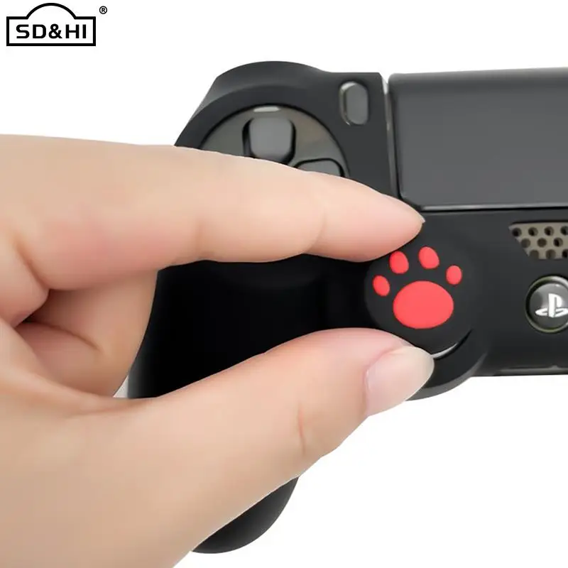 

4pcs/lot Cat Paw Thumb Stick Grip Cap Cover For PS3/PS4/PS5/Xbox One/Xbox 360 Controller Gamepad Joystick Case Accessories
