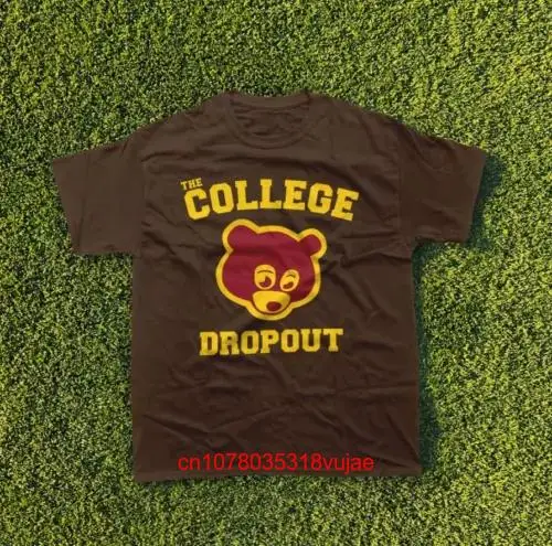 Винтажная футболка с длинным или коротким рукавом коричневого цвета