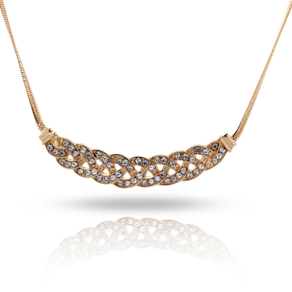 

Korea Fashion New Crystal Twist Clavicle Chain Punk Choker Necklaces For Women Girls Trendy Chunky Party Jewelry Birthday Gifts