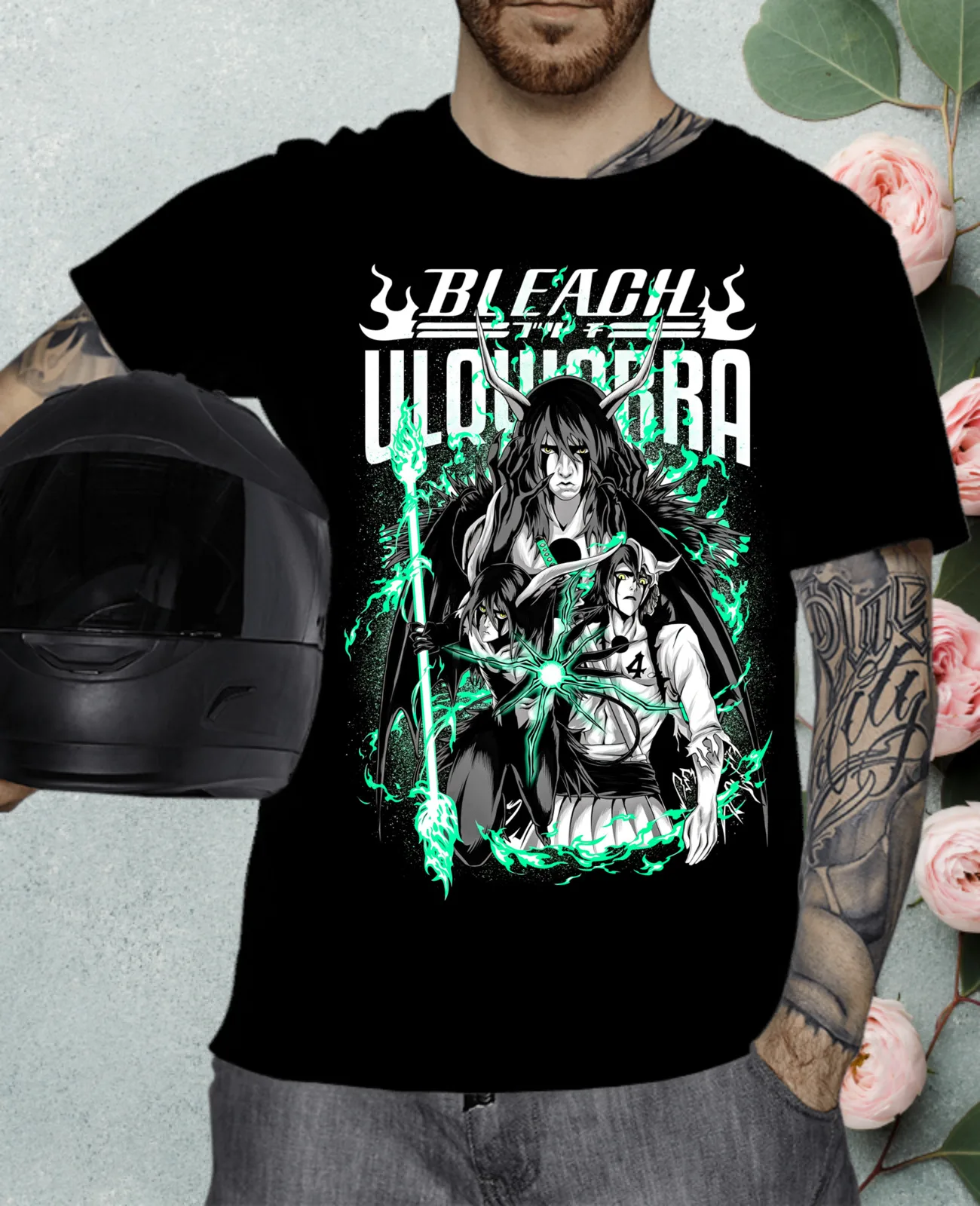 Футболка унисекс отбеливающая BYAKUYA BANKAI с рисунком манги все размеры