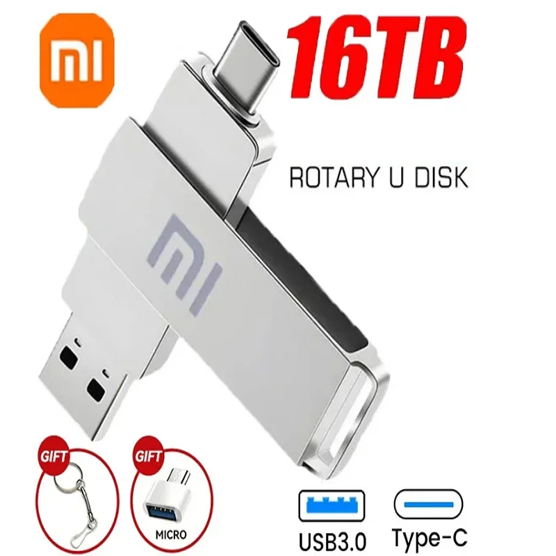 Флэш-накопители Xiaomi U Disk 16 Тб Высокоскоростная передача данных 8 ТБ USB 3 2 интерфейс