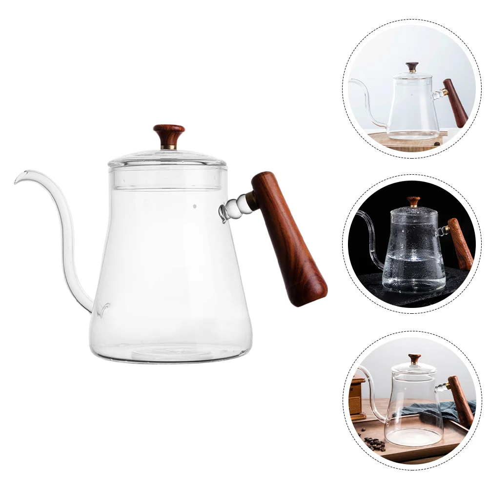 

Household Coffee Pot Manual Making Coffee Holder Coffeepot Glass Kettle